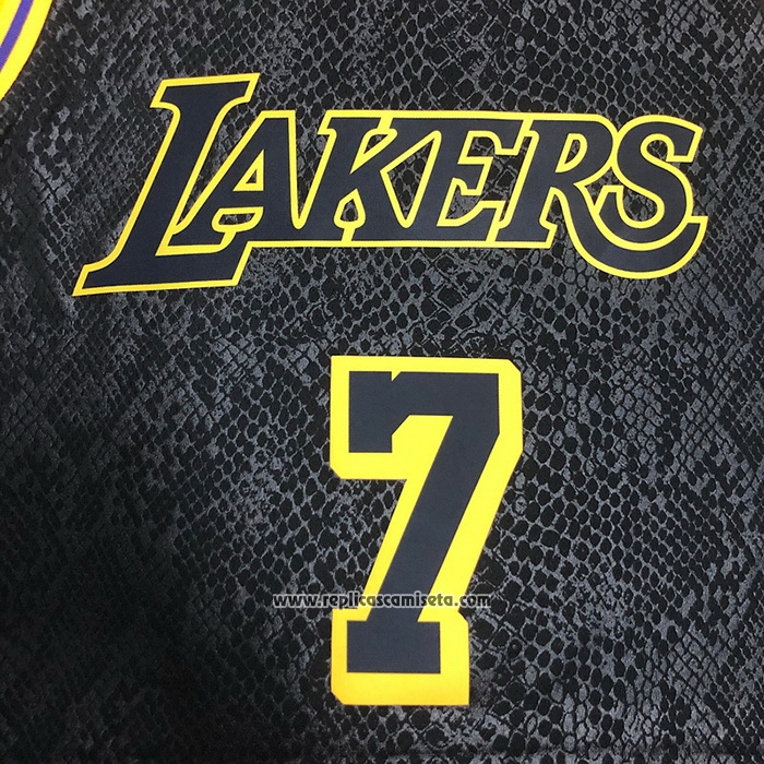 Camiseta Los Angeles Lakers Carmelo Anthony #7 Black Mamba Negro